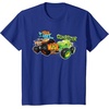 image:imageHot Wheels Monster Trucks  Tiger Shark vs Gunkster TShirtRoyal Blue
