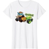 image:imageHot Wheels Monster Trucks  Tiger Shark vs Gunkster TShirtWhite