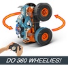 image:imageHot Wheels Monster Trucks RC Toy RemoteControl Transforming Rhinomite in 112 Scale amp 164 Scale Race Ace Converts into Launcher Connects to TrackRhinomite
