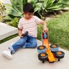 image:imageHot Wheels Monster Trucks RC Toy RemoteControl Transforming Rhinomite in 112 Scale amp 164 Scale Race Ace Converts into Launcher Connects to TrackRhinomite