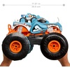 image:imageHot Wheels Monster Trucks RC Toy RemoteControl Transforming Rhinomite in 112 Scale amp 164 Scale Race Ace Converts into Launcher Connects to TrackRhinomite