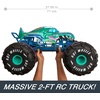 image:imageHot Wheels RC Monster Trucks MegaWrex in 16th Scale Extra Large RemoteControl Toy Truck More Than 2ft LongMulticolor