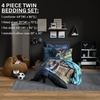 image:imageHot Wheels Race Track 4 Piece Toddler Bed Set  Super Soft amp Cozy Reversible Microfiber Comforter and Sheets Officially Licensed Product by FrancoBatman