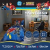 image:imageHot Wheels Race Track 4 Piece Toddler Bed Set  Super Soft amp Cozy Reversible Microfiber Comforter and Sheets Officially Licensed Product by FrancoDC X Sonic the Hedgehog
