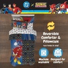 image:imageHot Wheels Race Track 4 Piece Toddler Bed Set  Super Soft amp Cozy Reversible Microfiber Comforter and Sheets Officially Licensed Product by FrancoDC X Sonic the Hedgehog