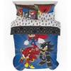 image:imageHot Wheels Race Track 4 Piece Toddler Bed Set  Super Soft amp Cozy Reversible Microfiber Comforter and Sheets Officially Licensed Product by FrancoDC X Sonic the Hedgehog