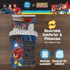 image:imageHot Wheels Race Track 4 Piece Toddler Bed Set  Super Soft amp Cozy Reversible Microfiber Comforter and Sheets Officially Licensed Product by FrancoDC X Sonic the Hedgehog