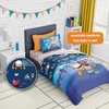 image:imageHot Wheels Race Track 4 Piece Toddler Bed Set  Super Soft amp Cozy Reversible Microfiber Comforter and Sheets Officially Licensed Product by FrancoDog Man Wild Bunch