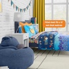 image:imageHot Wheels Race Track 4 Piece Toddler Bed Set  Super Soft amp Cozy Reversible Microfiber Comforter and Sheets Officially Licensed Product by FrancoDog Man Wild Bunch