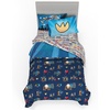 image:imageHot Wheels Race Track 4 Piece Toddler Bed Set  Super Soft amp Cozy Reversible Microfiber Comforter and Sheets Officially Licensed Product by FrancoDog Man Wild Bunch