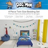 image:imageHot Wheels Race Track 4 Piece Toddler Bed Set  Super Soft amp Cozy Reversible Microfiber Comforter and Sheets Officially Licensed Product by FrancoDog Man Wild Bunch