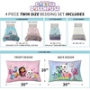 image:imageHot Wheels Race Track 4 Piece Toddler Bed Set  Super Soft amp Cozy Reversible Microfiber Comforter and Sheets Officially Licensed Product by FrancoGabbys Dollhouse