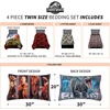image:imageHot Wheels Race Track 4 Piece Toddler Bed Set  Super Soft amp Cozy Reversible Microfiber Comforter and Sheets Officially Licensed Product by FrancoJurassic World