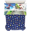 image:imageHot Wheels Race Track 4 Piece Toddler Bed Set  Super Soft amp Cozy Reversible Microfiber Comforter and Sheets Officially Licensed Product by FrancoMario Kart