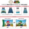image:imageHot Wheels Race Track 4 Piece Toddler Bed Set  Super Soft amp Cozy Reversible Microfiber Comforter and Sheets Officially Licensed Product by FrancoMario