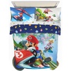 image:imageHot Wheels Race Track 4 Piece Toddler Bed Set  Super Soft amp Cozy Reversible Microfiber Comforter and Sheets Officially Licensed Product by FrancoMario Kart