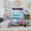 image:imageHot Wheels Race Track 4 Piece Toddler Bed Set  Super Soft amp Cozy Reversible Microfiber Comforter and Sheets Officially Licensed Product by FrancoNot Quite Narwhal