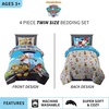 image:imageHot Wheels Race Track 4 Piece Toddler Bed Set  Super Soft amp Cozy Reversible Microfiber Comforter and Sheets Officially Licensed Product by FrancoPaw Patrol