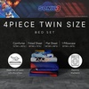 image:imageHot Wheels Race Track 4 Piece Toddler Bed Set  Super Soft amp Cozy Reversible Microfiber Comforter and Sheets Officially Licensed Product by FrancoSonic the Hedgehog 3