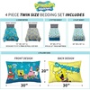 image:imageHot Wheels Race Track 4 Piece Toddler Bed Set  Super Soft amp Cozy Reversible Microfiber Comforter and Sheets Officially Licensed Product by FrancoSpongebob