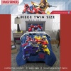 image:imageHot Wheels Race Track 4 Piece Toddler Bed Set  Super Soft amp Cozy Reversible Microfiber Comforter and Sheets Officially Licensed Product by FrancoTransformers  Robot Moves