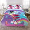 image:imageHot Wheels Race Track 4 Piece Toddler Bed Set  Super Soft amp Cozy Reversible Microfiber Comforter and Sheets Officially Licensed Product by FrancoTrolls World Tour