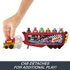 image:imageHot Wheels RacerVerse Marvel Hulkbuster Hauler Transport amp Store Up to 10 Toy Vehicles Detachable Cab with FlipUp Helmet amp NonRemovable FigureHauler