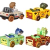 image:imageHot Wheels RacerVerse Set of 4 DieCars 164 Scale Toy Cars Optimized for Driving on Tracks with Pop Culture Characters as DriversJurassic World