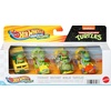 image:imageHot Wheels RacerVerse Set of 4 DieCars 164 Scale Toy Cars Optimized for Driving on Tracks with Pop Culture Characters as DriversTeenage Mutant Ninja Turtles