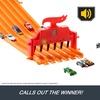 image:imageHot Wheels Toy Car Playset with Lights Sounds amp 6 164 Scale Vehicles Super 6Lane Raceway 8foot Track that Rolls Up for Storage Amazon ExclusiveRaceway