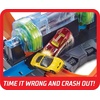 image:imageHot Wheels Track Set and Toy Car LargeScale Motorized Track with 3 Corkscrew Loops 3 Crash Zones and Toy Storage Amazon ExclusiveStandard