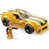 image:imageMEGA Hot Wheels Race Car Building Toys Set 17 Camaro with 89 Pieces 1 Micro Action Figure Driver Yellow Kids Ages 5 Years17 Camaro