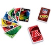 image:imageMattel Games UNO F1 Card Game for Kids Families Travel amp Camping Deck Features Images from the World of Formula 1 RacingUNO NFL