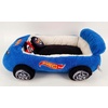 image:imageMegatoys Hot Wheels Plush Car Pet Bed  Themed Blue Car Design for Dogs and Cats with Toy Steering Wheel and TireHot Wheels