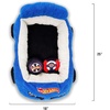 image:imageMegatoys Hot Wheels Plush Car Pet Bed  Themed Blue Car Design for Dogs and Cats with Toy Steering Wheel and TireHot Wheels