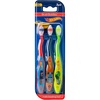 image:imageBrush Buddies Hot Wheels Manual Toothbrushes for Kids  3 Pack  Soft Bristled Childrens Toothbrushes with Fun MultiColored Designs AntiSlip Grip Handles Perfect for Toddlers Home Use or TravelRed  Blue  Green