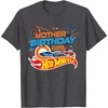 image:imageHot Wheels Birthday Confetti Mother of Birthday Girl TShirtDark Heather Grey