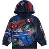 image:imageHot Wheels Boys Fleece Hooded Sweatshirt Toddler to Big KidNavy