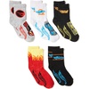 image:imageHot Wheels Boys Race Car 5 Pack Crew SocksGrey Assorted