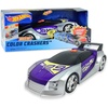 image:imageHot Wheels Color Crashers Cyber Speeder Vehicle 10Inch Blue Motorized Toy Car with Lights and Realistic Racing Sounds Kids Toys for Ages 3 Up by Just PlayBlue