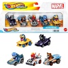image:imageHot Wheels Disney Pixar RacerVerse 4Pack of 164 Scale DieCast Cars with Character Drivers Optimized for Track RacingMarvel 5Pack
