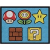 image:imageHot Wheels Interactive Play Area Rug 69 x 52 Inch Large Kids Race Track Playmat with NonSlip Backing for Bedroom amp Playroom 100 Officially Licensed Product by FrancoSuper Mario
