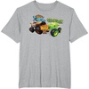image:imageHot Wheels Monster Trucks  Tiger Shark vs Gunkster TShirtHeather Grey