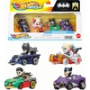 image:imageHot Wheels RacerVerse Set of 4 DieCars 164 Scale Toy Cars Optimized for Driving on Tracks with Pop Culture Characters as DriversBatman DC