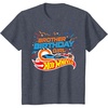 image:imageKids Hot Wheels Birthday Confetti Brother of Birthday Girl TShirtHeather Blue