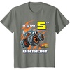 image:imageKids Hot Wheels Monster Trucks  Its My 5th Birthday TShirtOlive Heather