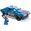 image:imageMEGA Hot Wheels Race Car Building Toys Set 17 Camaro with 89 Pieces 1 Micro Action Figure Driver Yellow Kids Ages 5 Years64 Corvette Grand Sport