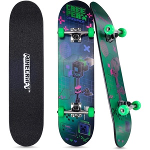 image:image31Inch Skateboard 9Ply Maple Deck ABEC 5 BearingsMinecraft