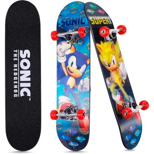 image:image31Inch Skateboard 9Ply Maple Deck ABEC 5 BearingsSonic the Hedgehog