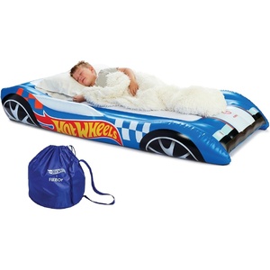 image:imageFUNBOY amp Hot Wheels Car Twin Inflatable Air Mattress for Kids Blow Up BedHot Wheels Convertible